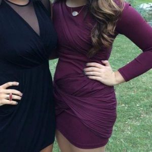 alice + olivia M ruched bodycon dress